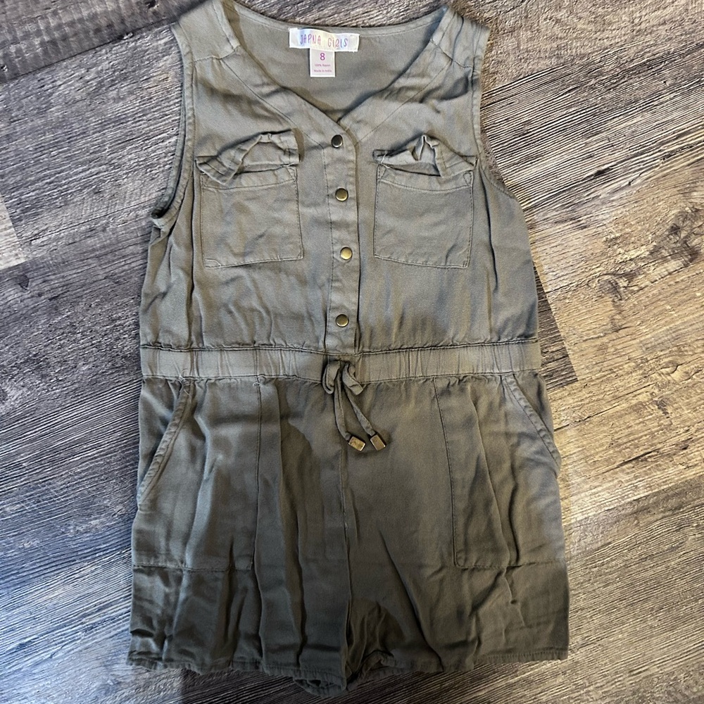 Olive Green Kids One Piece Bodysuit